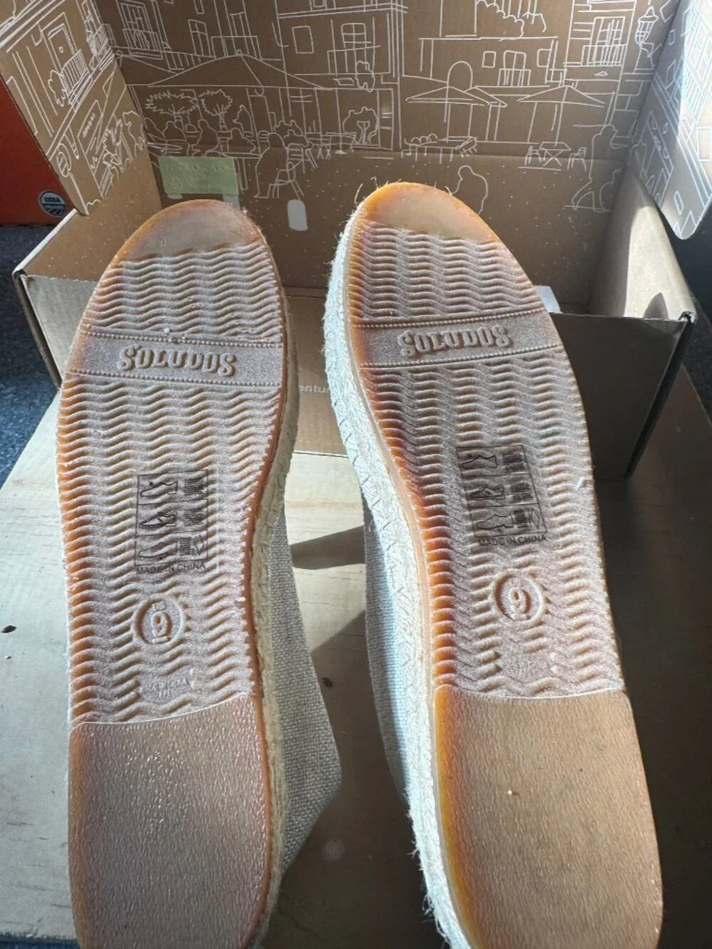 Aperol Spritz Soludos espadrilles size 9